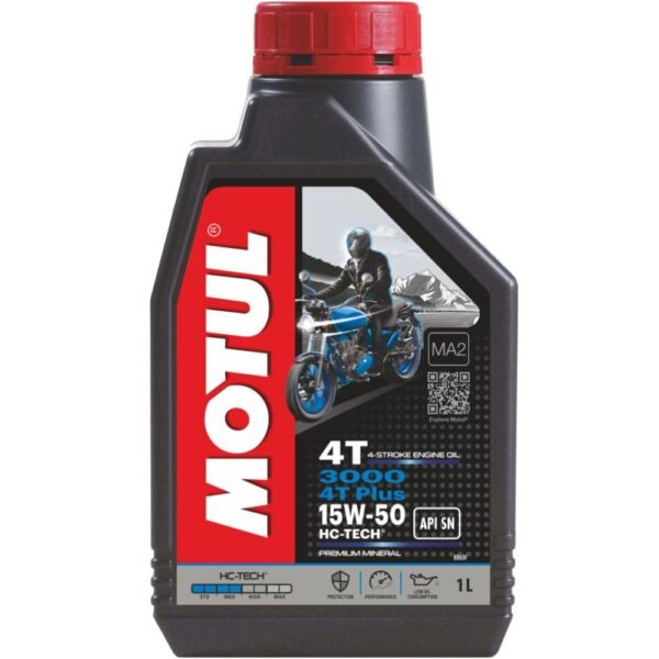 MOTUL 3000 4T PLUS 15W-50 1LITRE 1