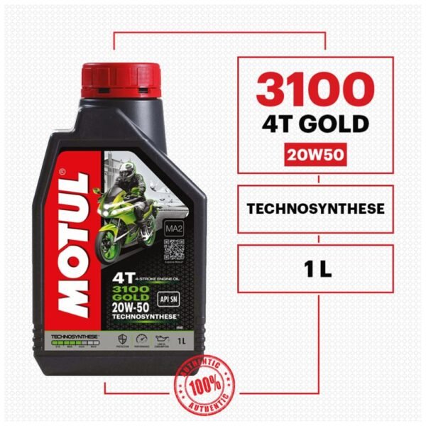 MOTUL 3100 4T GOLD 20W-50 1LITRE 2