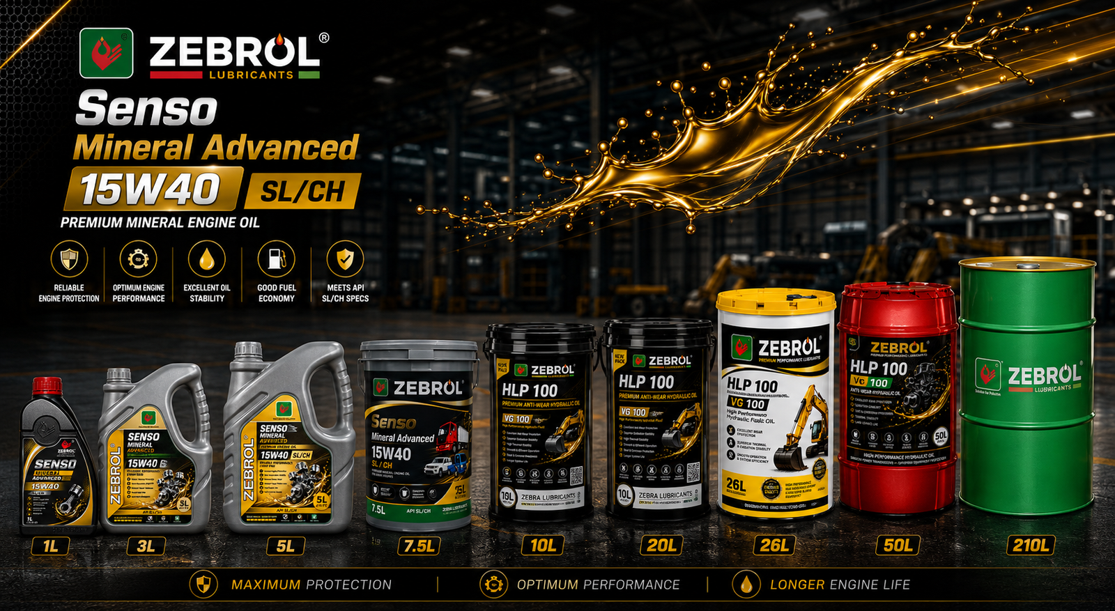 ZEBROL Senso Mineral Advanced - 15W40 SL/CH