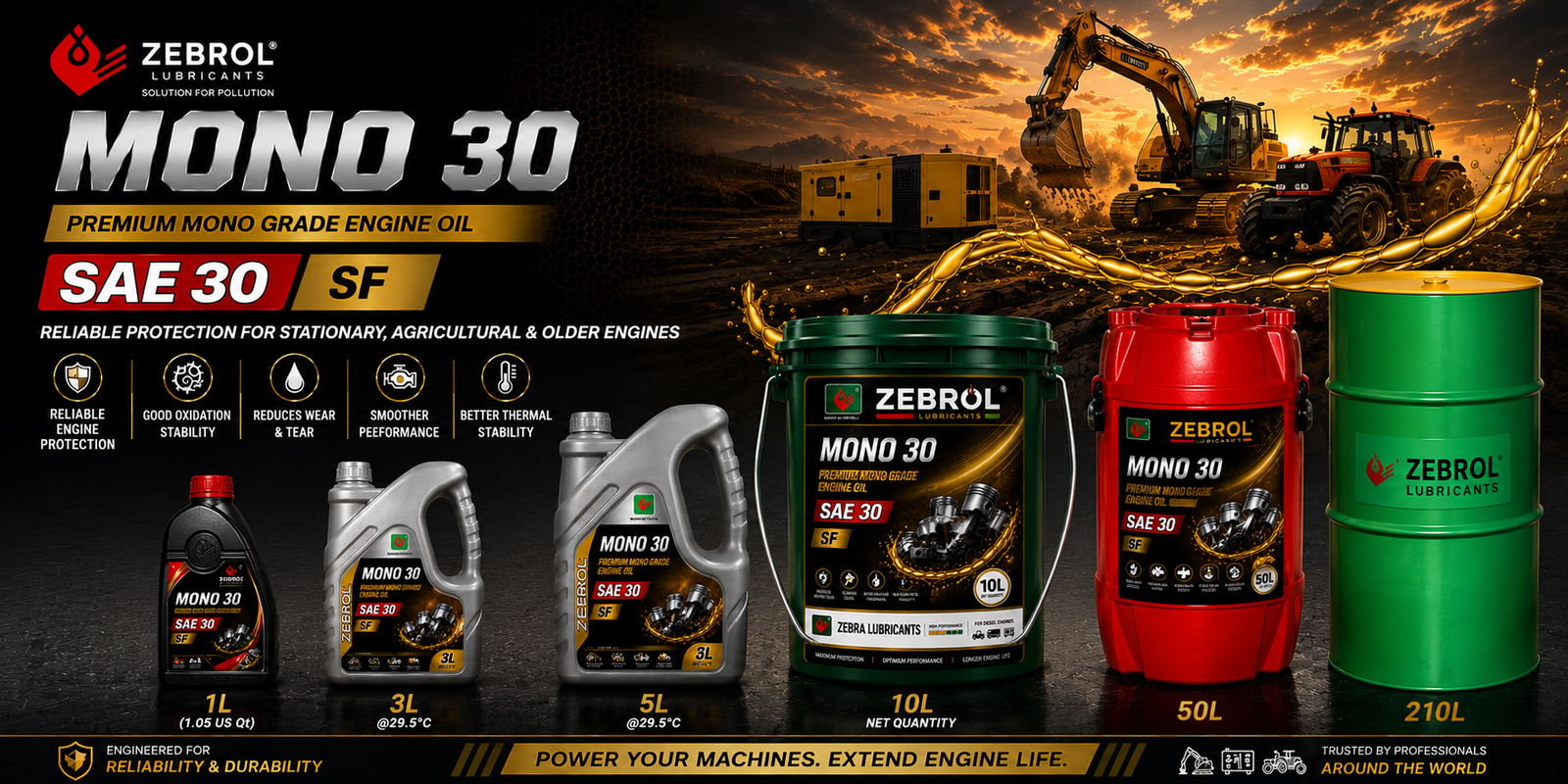 ZEBROL MONO 30 - SAE 30 SF